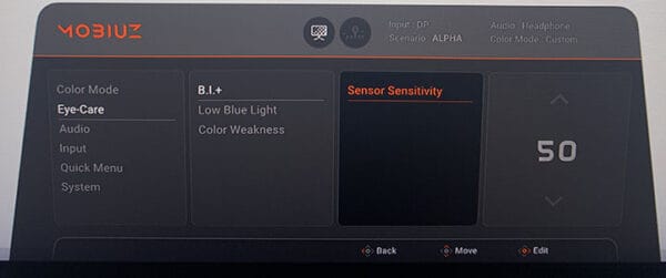 BenQ EX321UX OSD Menu 4