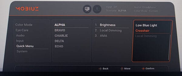 BenQ EX321UX OSD Menu 8