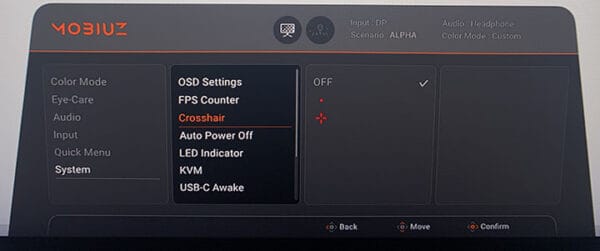BenQ EX321UX OSD Menu 9