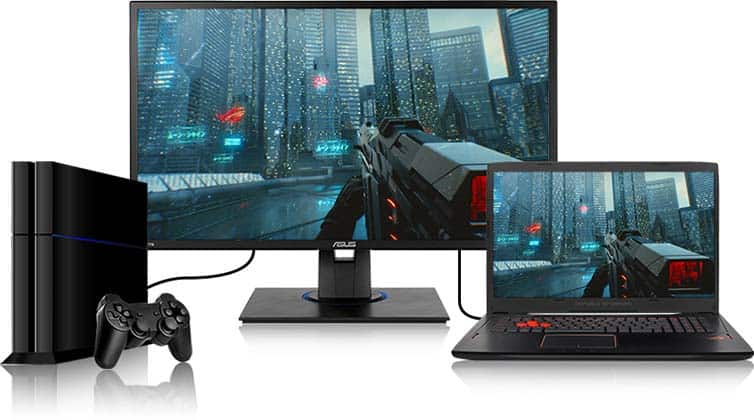 console gaming on pc monitors