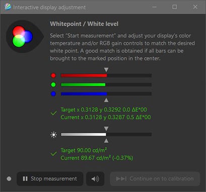 DisplayCAL Whitepoint Calibration