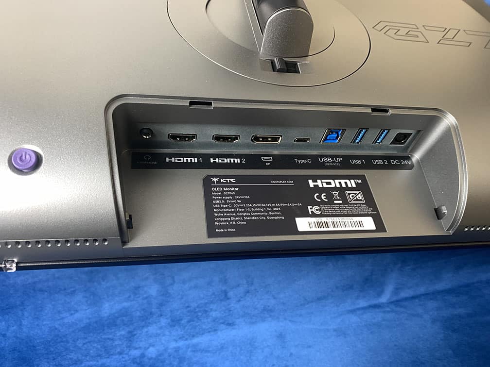 KTC G27P6S Ports