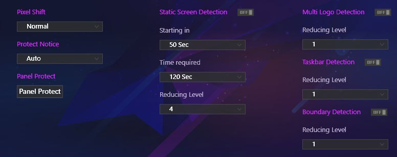 MSI OLED Care Features