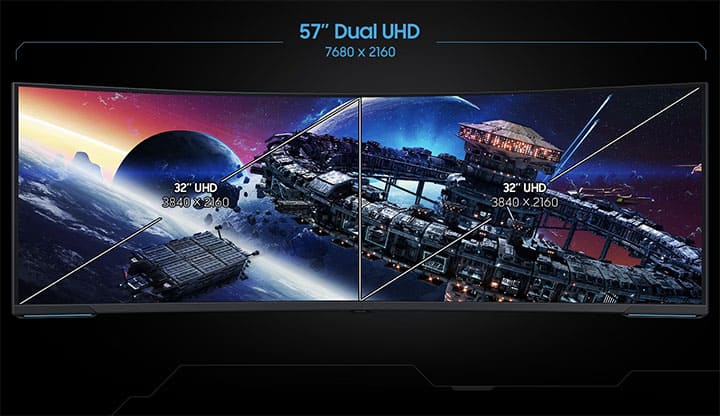Samsung 7680x2160 Monitor