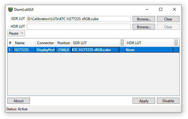 dwm lut GUI